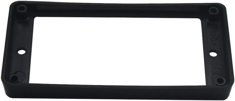FLEOR 2pcs Black Plastic Neck & Bridge Humbucker Pickup Mounting Ring Curved Frame for LP Style Guitar - Image 3
